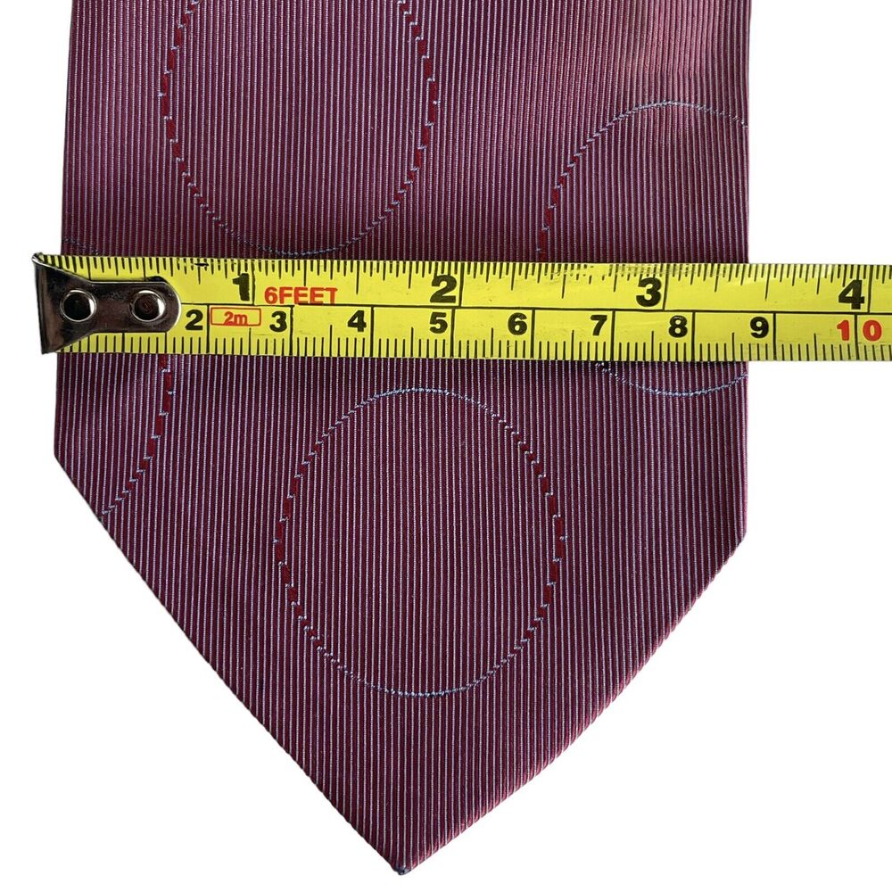 Gucci Men's Lavender & Pink Woven Texture Silk Tie Made in Italy EUC - Picture 4 of 10